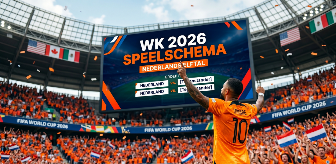 WK 2026 Speelschema Nederland