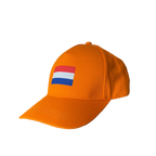 Oranje pet met Nederlandse vlag