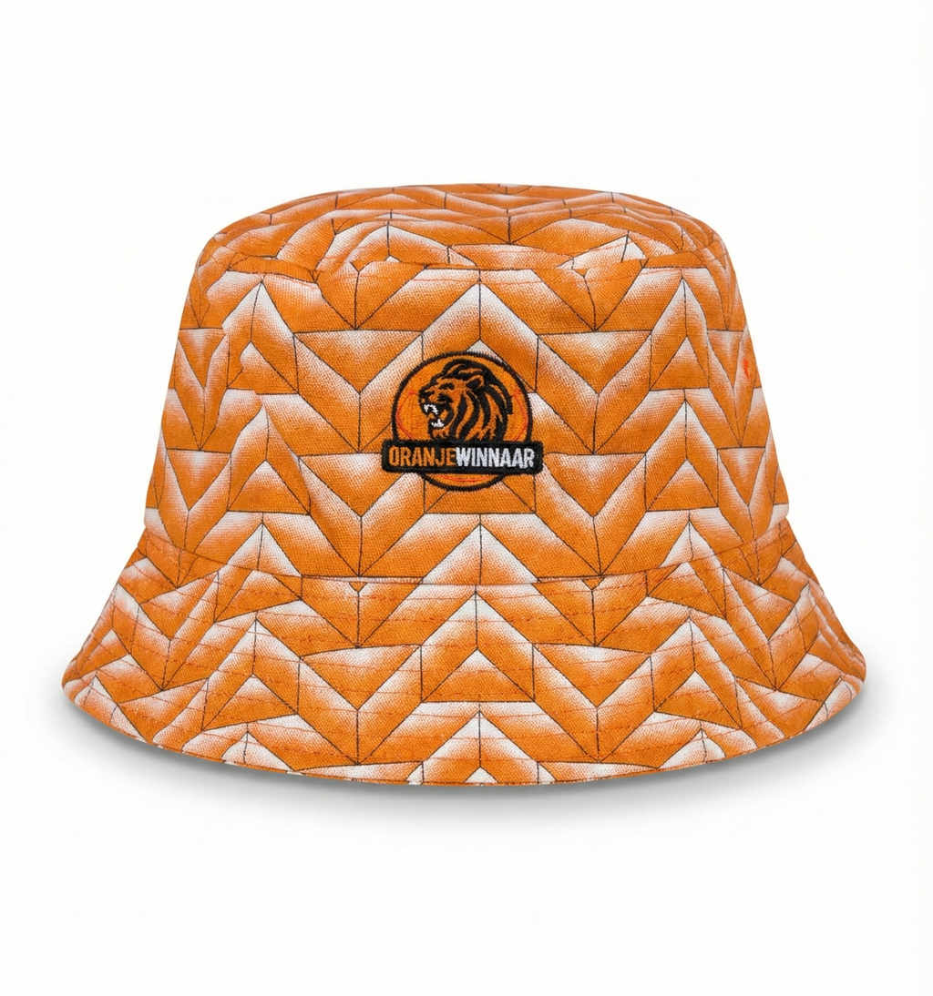 Oranje Vissershoed '88 | Retro Bucket Hat - Klaar voor WK 2026